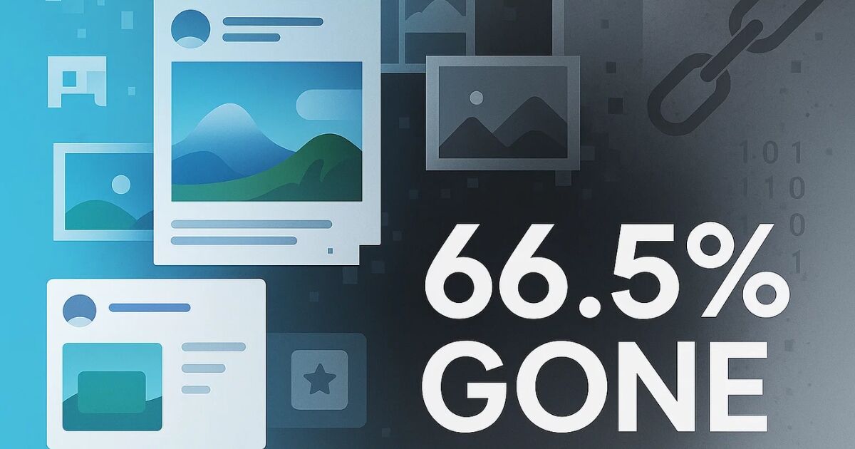 66.5% of Web Content Dead Since 2013: The Visual Content Crisis